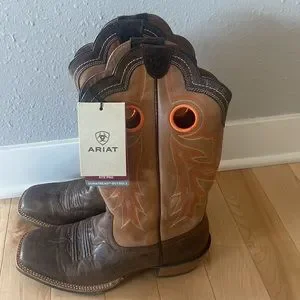 Ariat | Shoes | Ariat Mens Brown Quartz Square Toe Boots  display picture 1